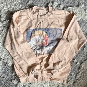 PS/LA Peach Cozy Crewneck Sweatshirt